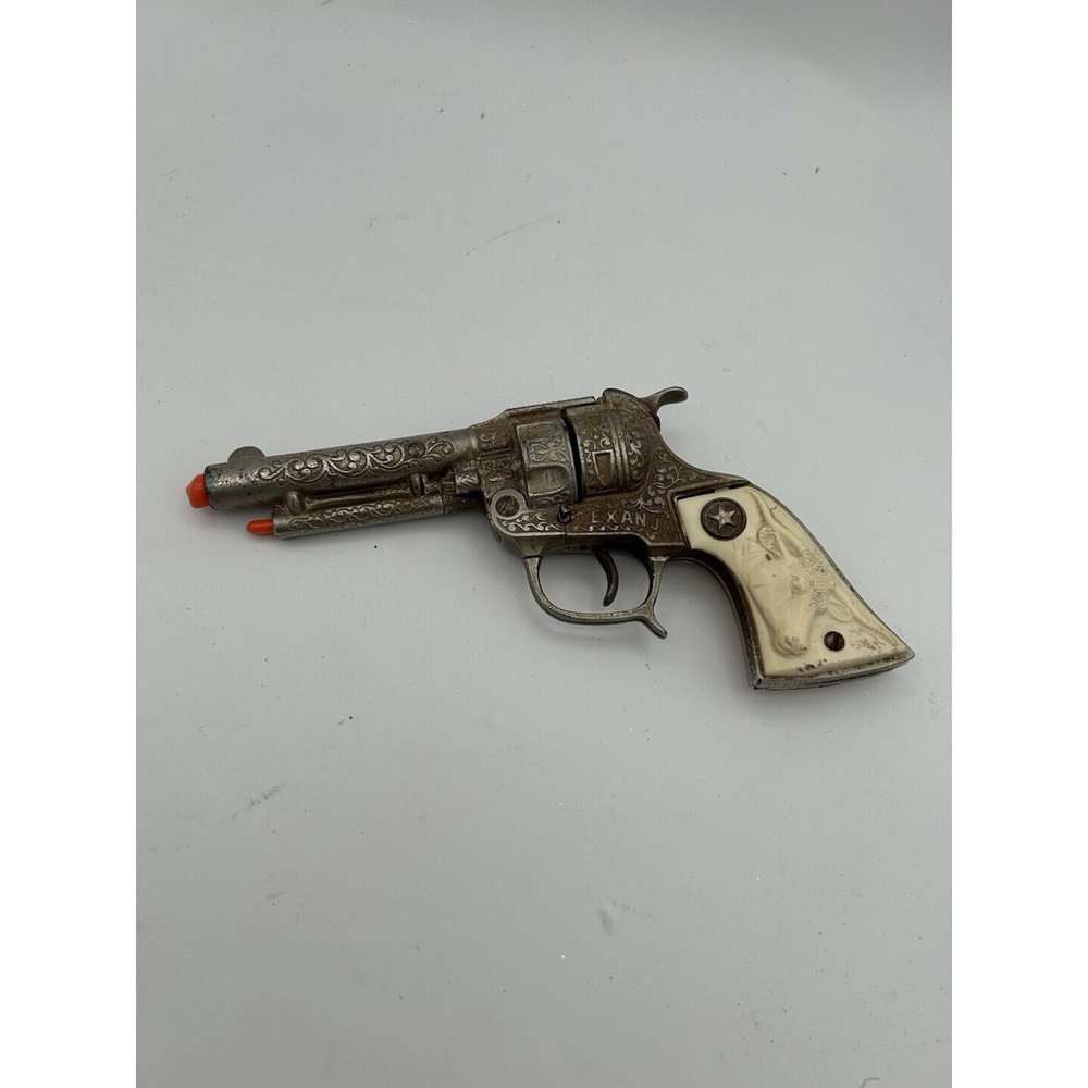 Vintage Texan Jr. Hubley Cap Gun Western Toy Pistol W/ Holster‎
